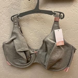 Cacique Bra Grey/ Pink Bow